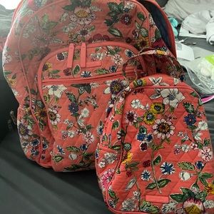 vera bradley lunch box and backpack